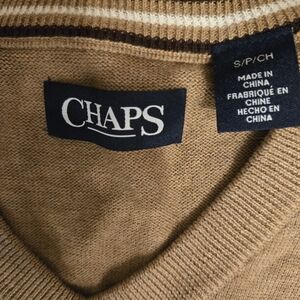 Chaps Women's Tan  V-Neck Sweater
